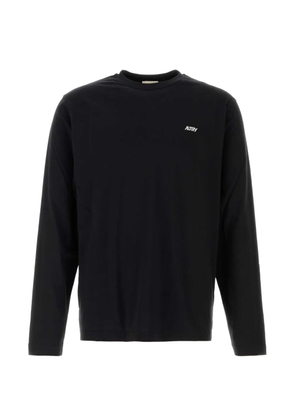 Autry logo-print long-sleeve T-shirt - Black