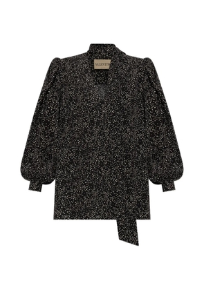 Valentino Garavani star-print silk shirt - Black