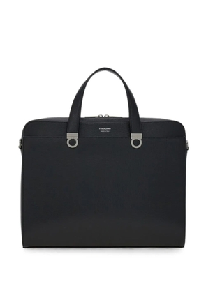 Ferragamo Gancini grained briefcase - Black