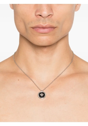 Versace logo-pendant necklace - Silver