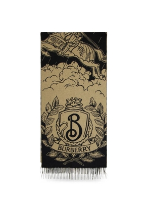 Burberry reversible fringed scarf - Neutrals