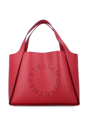 Stella McCartney perforated-logo tote bag - Red