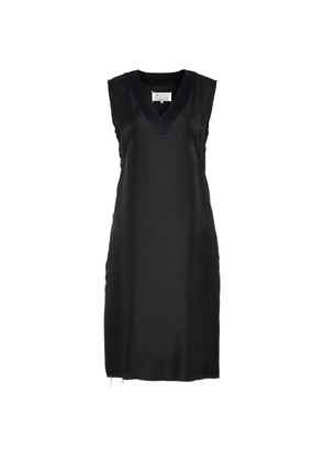 Maison Margiela Anonymity of the Lining V-neck midi dress - Black