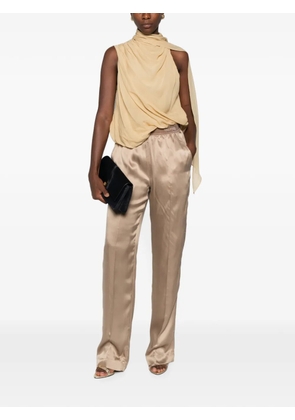 TOM FORD logo-waistband trousers - Neutrals