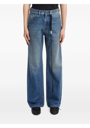 Ann Demeulemeester stonewashed wide-leg jeans - Blue