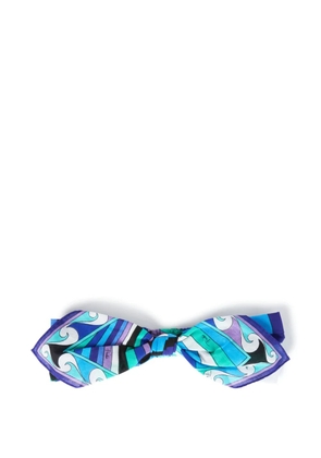 PUCCI cotton headband with bow - Blue