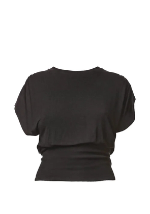 Thom Krom ruched cap-sleeve T-shirt - Black