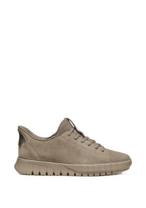 Geox suede lace-up sneakers - Neutrals