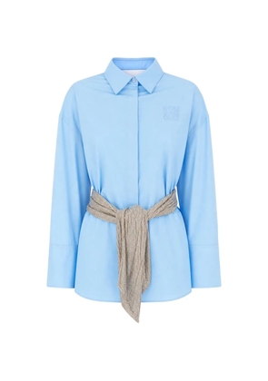 Giuseppe Di Morabito backless shirt - Blue