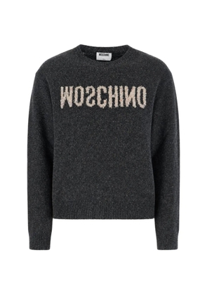 Moschino logo-detail sweater - Grey