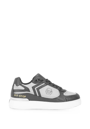 Philipp Plein low-top Pit-$top deer leather - Grey