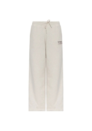 New Balance Trackside logo-print drawstring track pants - Neutrals