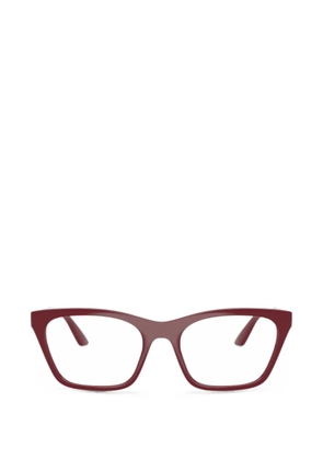 Emporio Armani cat-eye frame glasses - Red