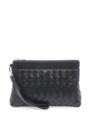 Bottega Veneta Pre-Owned 2010s Prism Pouch Intrecciato clutch bag - Black