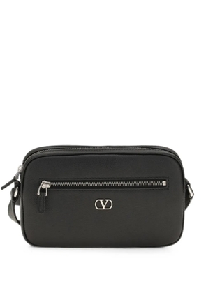 Valentino Garavani VLogo Signature leather messenger bag - Black