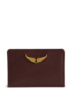 Zadig&Voltaire ZV Pass grained leather cardholder - Brown