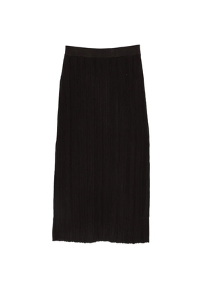 Alysi ribbed-knit skirt - Brown