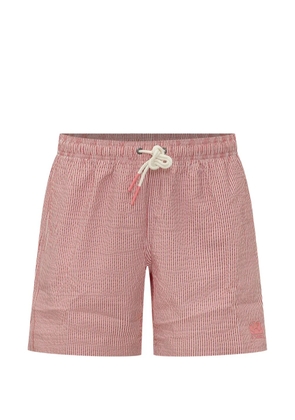 Sundek striped seersucker boardshorts - Red