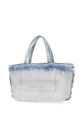 Alexander Wang frayed denim tote bag - Blue