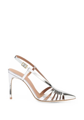 Malone Souliers cut-out pointed-toe sandals - Silver