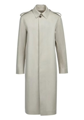 Ferragamo cotton-blend long coat - Neutrals