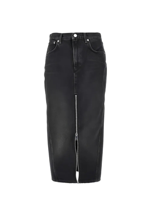 Haikure midi denim midi skirt - Black