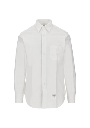 Thom Browne button-down chest-pocket shirt - White