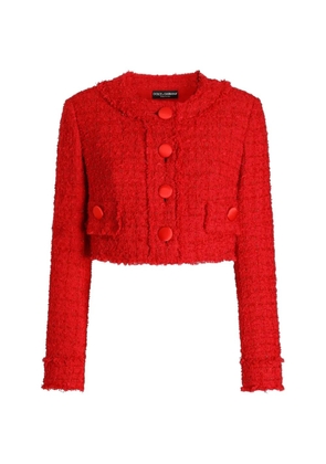 Dolce & Gabbana short tweed jacket - Red