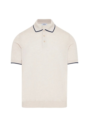 Gran Sasso contrast-trim knitted polo shirt - Neutrals