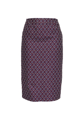 BOSS patterned pencil skirt - Purple