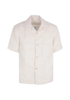 Eleventy paisley-patterned short-sleeve shirt - Neutrals