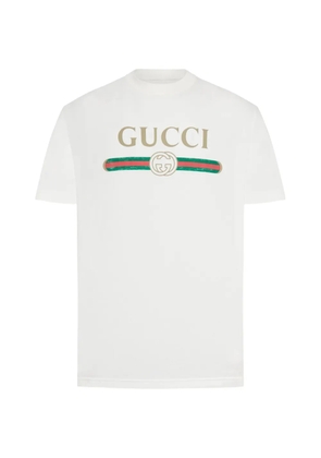 Gucci Interlocking GG Web-print T-shirt - White