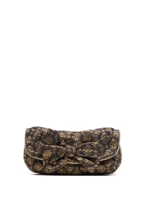 Miu Miu Pre-Owned 2010-2026 Lurex Bow clutch bag - Gold