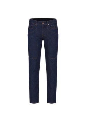 JECKERSON patch-detail slim-fit jeans - Blue