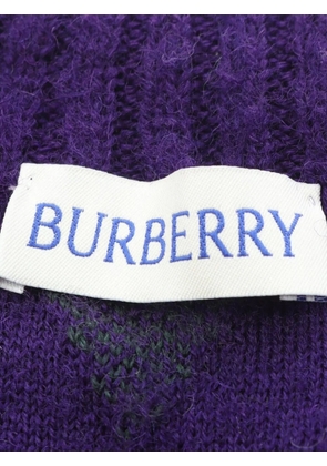 Burberry Pre-Owned Argyle tassel sweater - Purple