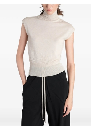 Rick Owens ribbed roll-neck sweater - Neutrals