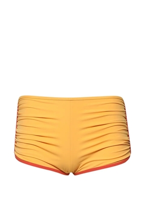 Christopher Esber Oasis ruched bikini shorts - Orange