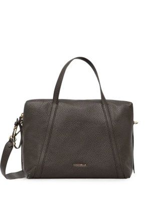 Coccinelle grained leather tote bag - Brown