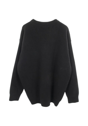 Celine Pre-Owned 2000s logo rib-knit sweater - Black