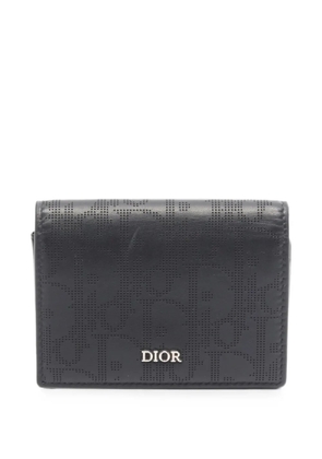 Christian Dior Pre-Owned 2000s Oblique perforated wallet - Black