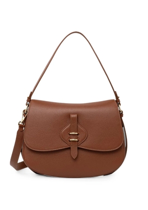Coccinelle grainy leather shoulder bag - Brown