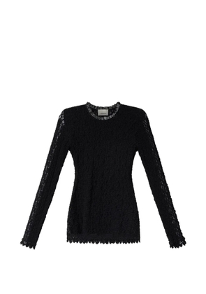 ISABEL MARANT Brany lace long-sleeve top - Black