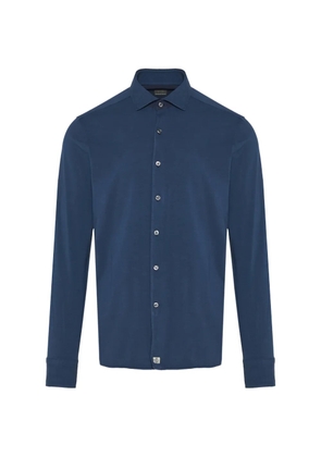 Sonrisa spread-collar long-sleeve shirt - Blue