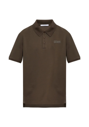 Givenchy logo-patch polo shirt - Brown