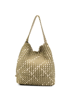 NAGHEDI medium Nomad double-weave bucket bag - Neutrals