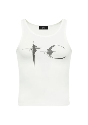 THUG CLUB logo-print tank top - White