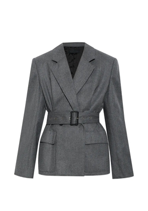 Lanvin belted virgin-wool blazer - Grey