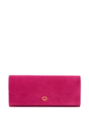 Gianvito Rossi logo-detail clutch bag - Pink