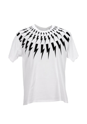 Neil Barrett Thunderbolt-print T-shirt - White