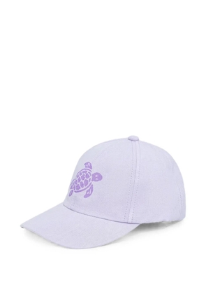 Vilebrequin Camo turtle-print logo-embroidered baseball cap - Purple